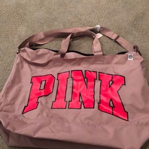 Large Pink weekender bag